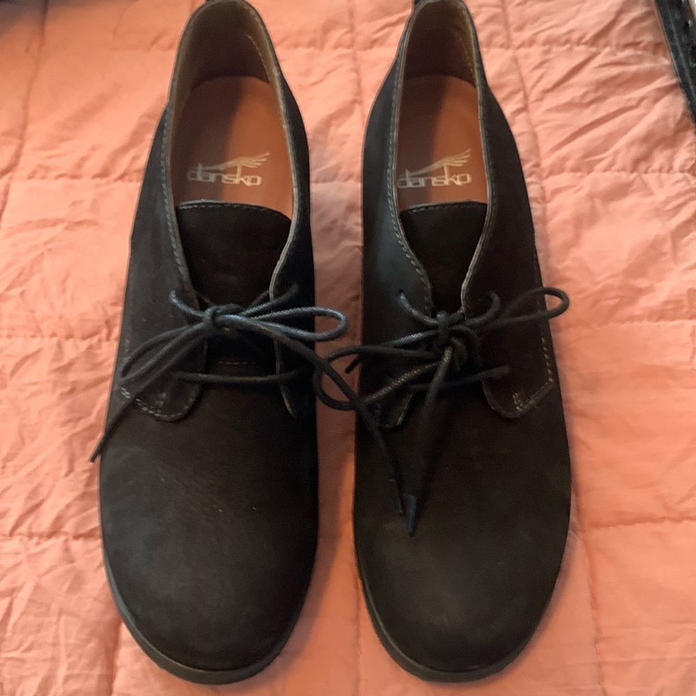 Dansko wedge lace up